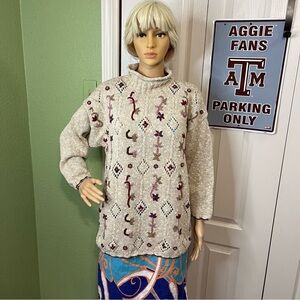 St Bernard Hand Knit Women’s 3/4 Sleeve Sweater